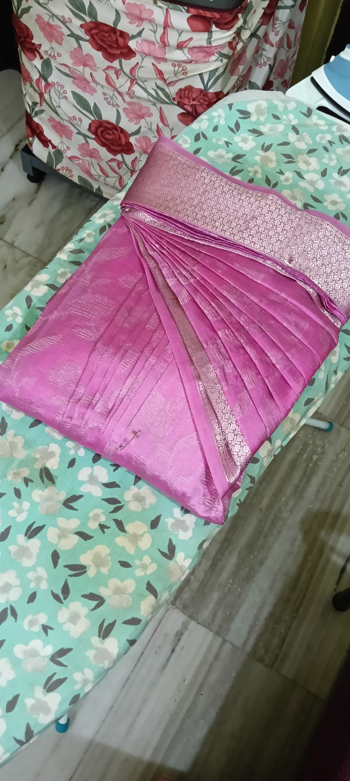 Sakthilavanya Saree Drapist - Saree Pre Pleating and Box Folding Thumb 6