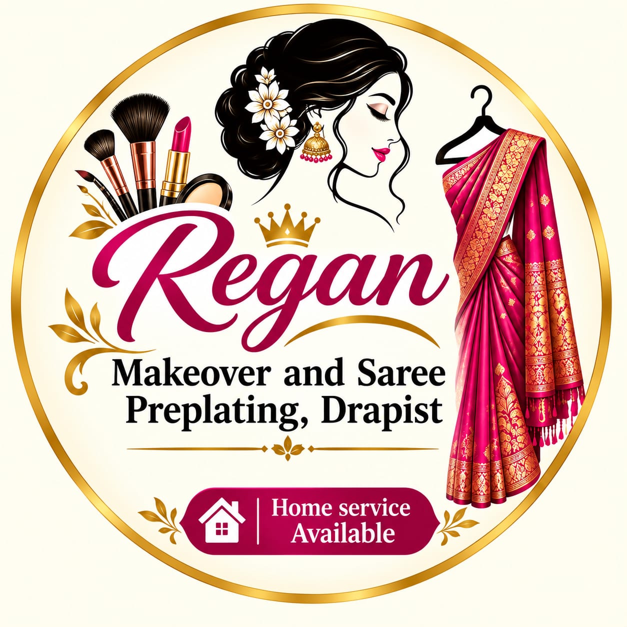 Regan Makeover & Saree pre-pleating