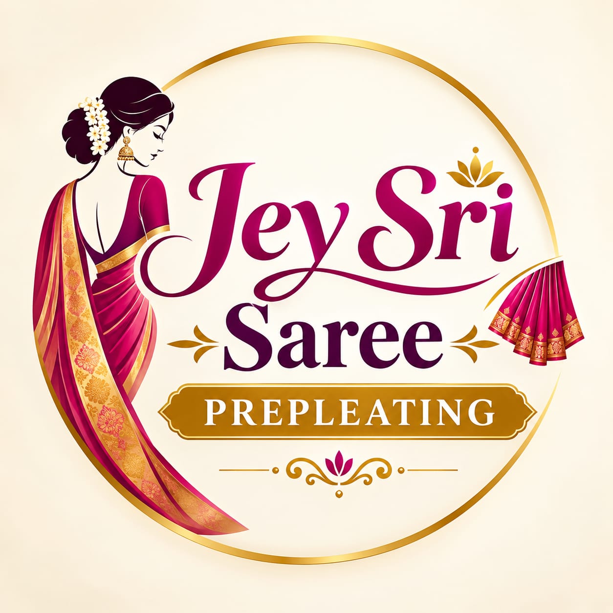 Jey Sri Saree Prepleating