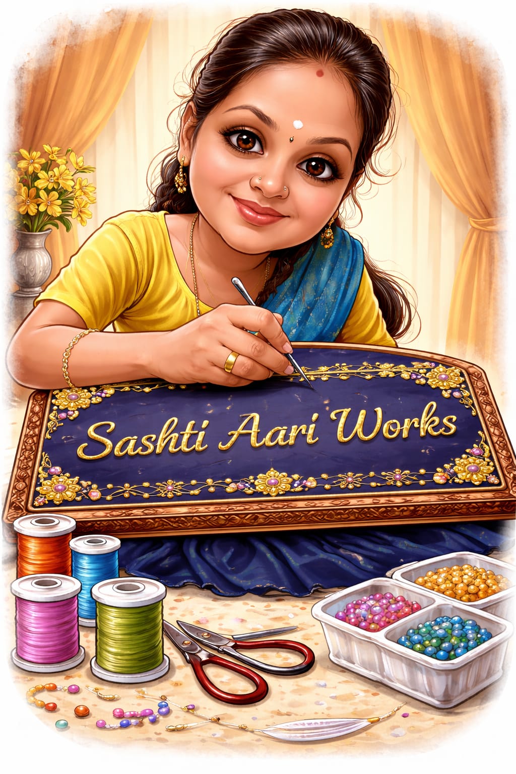 Sashtika Aari Wrok
